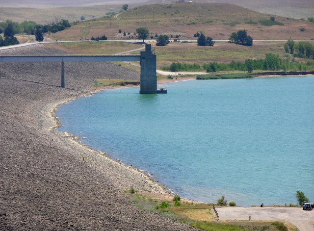 Wilson Lake, KS: spillway