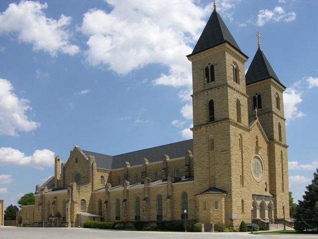 St. Fidelis Church, Victoria, KS: exterior