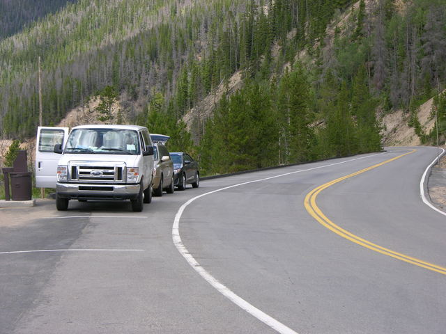 Rocky Mountain National Park: Many Parks Curve parking