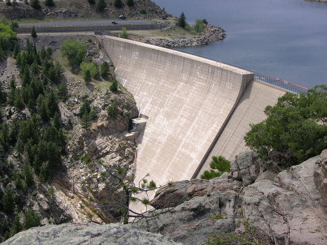 Gross Dam, Colorado: southern view