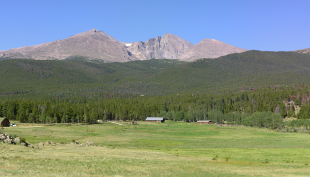 Long's Peak range, Colorado, panorama