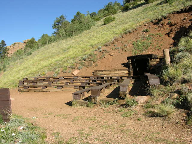 Rocky Mountain Mennonite Camp, Colorado: campfire