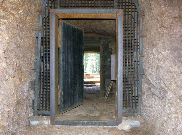 Rocky Mountain Mennonite Camp, Colorado: exiting the gold mine's second gate