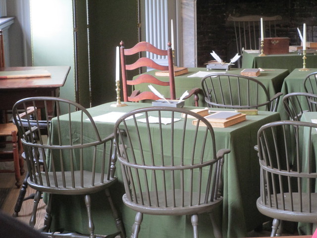 Independence Hall Assembly Room desk