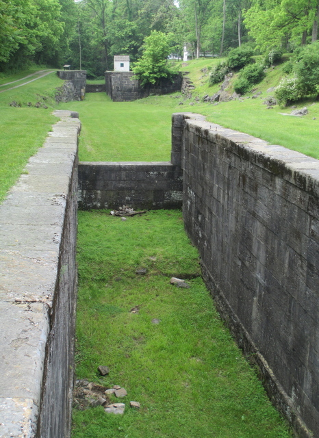 Abandoned locks in Four Locks Area, Chesapeake and Ohio Canal National Historic Park