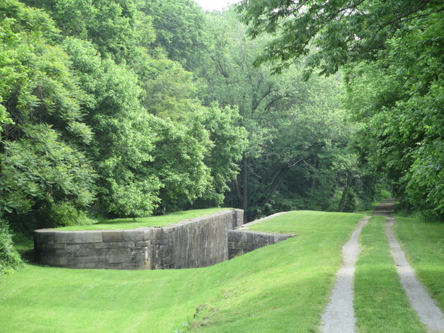 Abandoned locks in Four Locks Area, Chesapeake and Ohio Canal National Historic Park