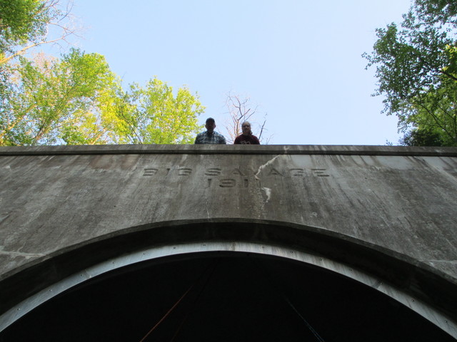 Northwestern end of Big Savage Tunnel on Allegheny Passage