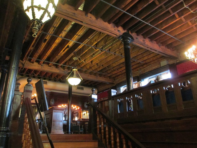 The Old Spaghetti Factory stairway and ceiling, St. Louis, Missouri
