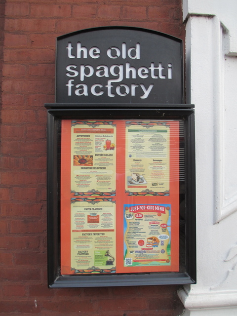 The Old Spaghetti Factory sign, St. Louis, Missouri